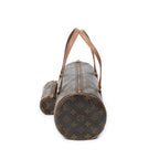 Handbag Papillon 30 Brown Monogram Canvas