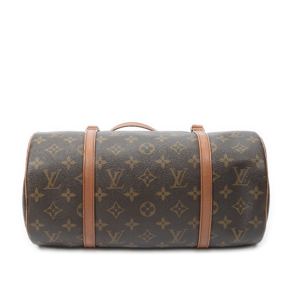 Handbag Papillon 30 Brown Monogram Canvas