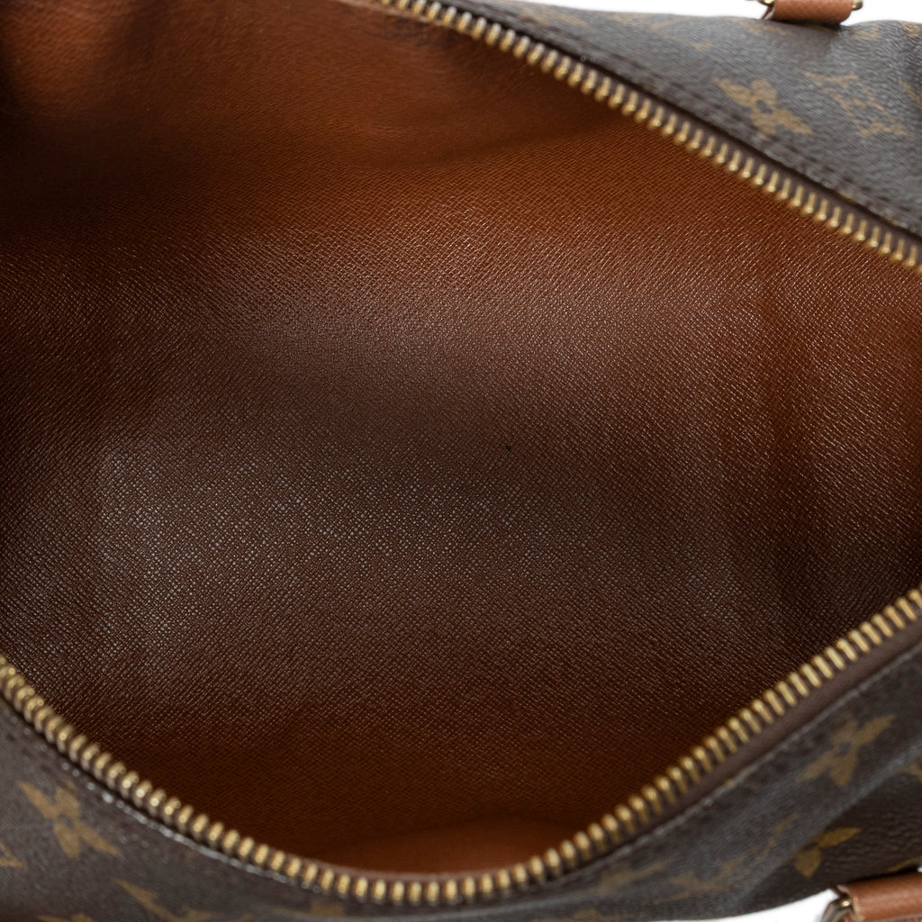 Handbag Papillon 30 Brown Monogram Canvas