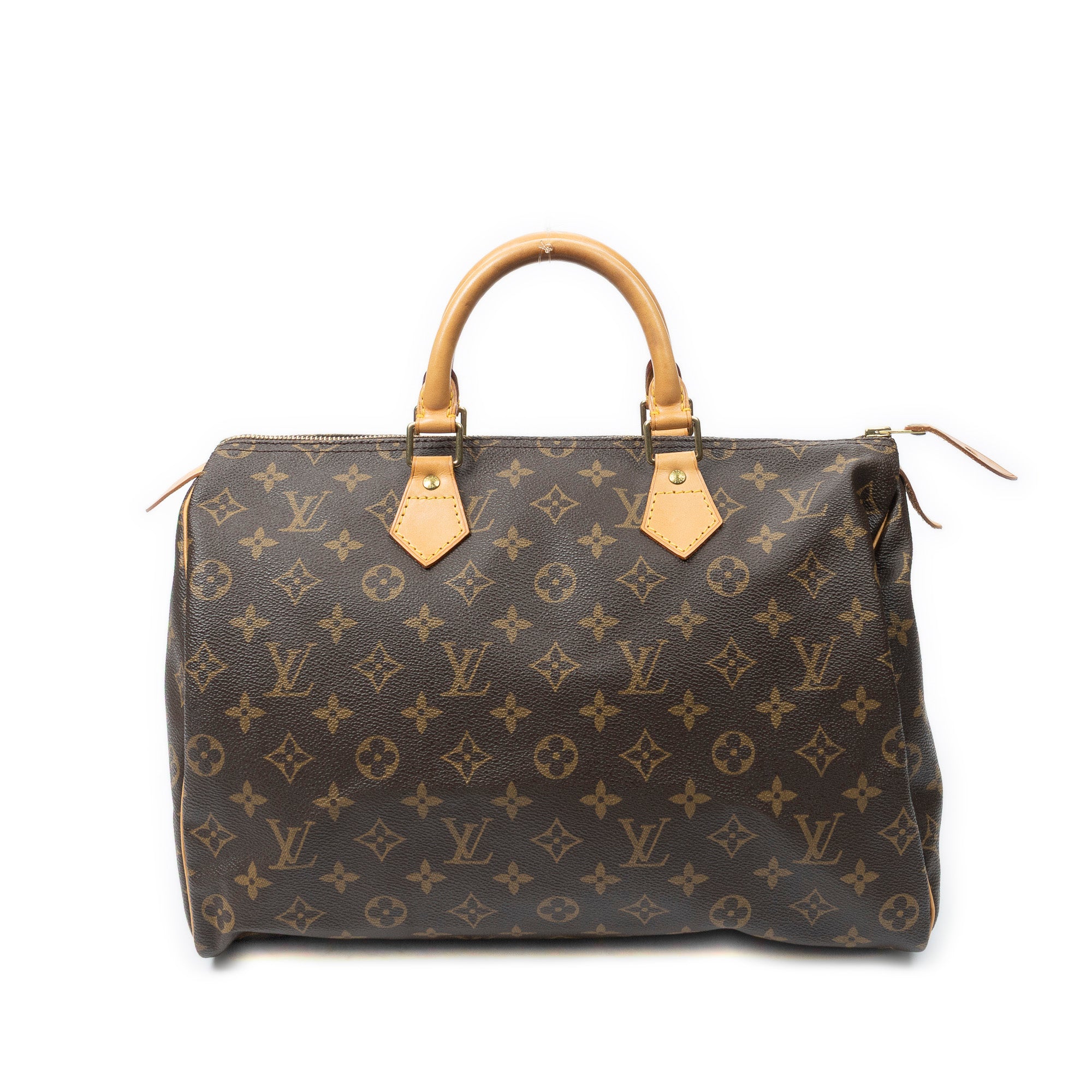 Handbag Speedy 35 Brown Monogram Canvas