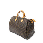 Handbag Speedy 35 Brown Monogram Canvas