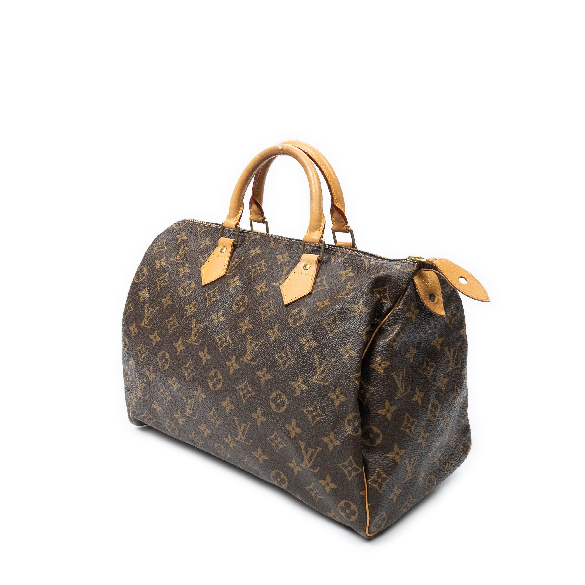 Handbag Speedy 35 Brown Monogram Canvas