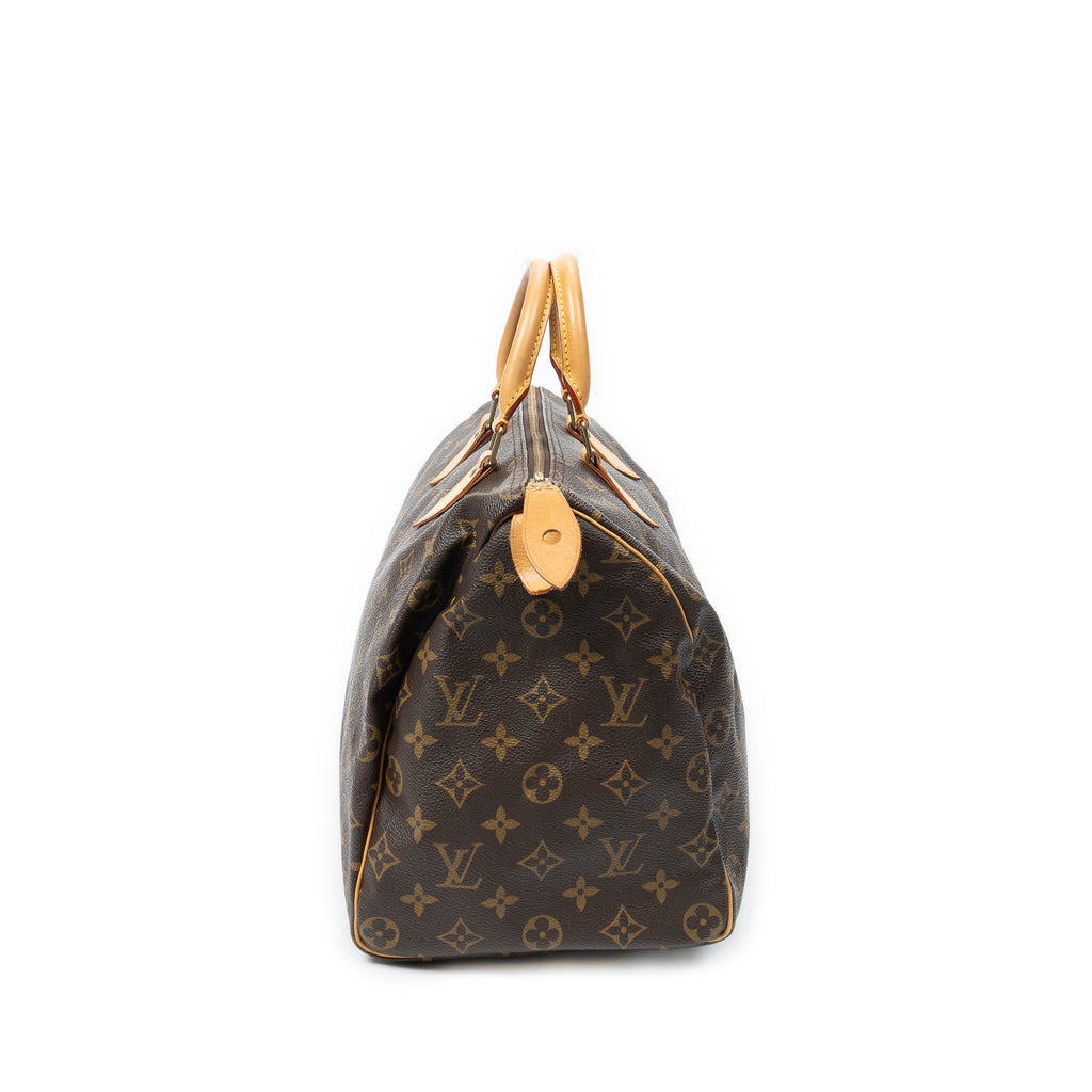 Handbag Speedy 35 Brown Monogram Canvas