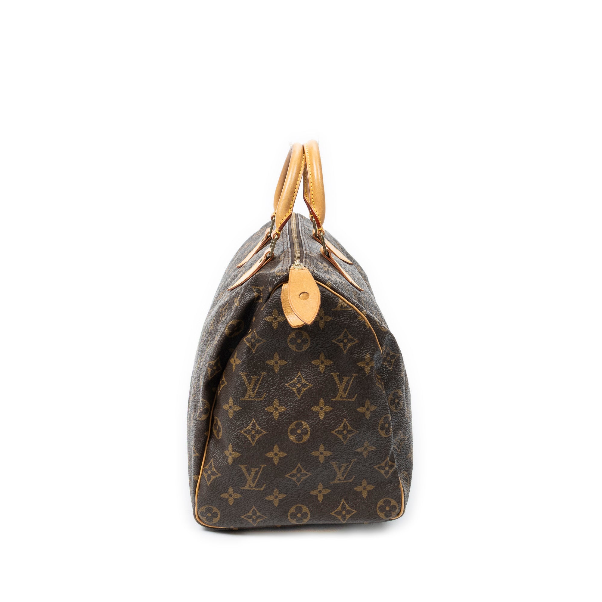 Handbag Speedy 35 Brown Monogram Canvas