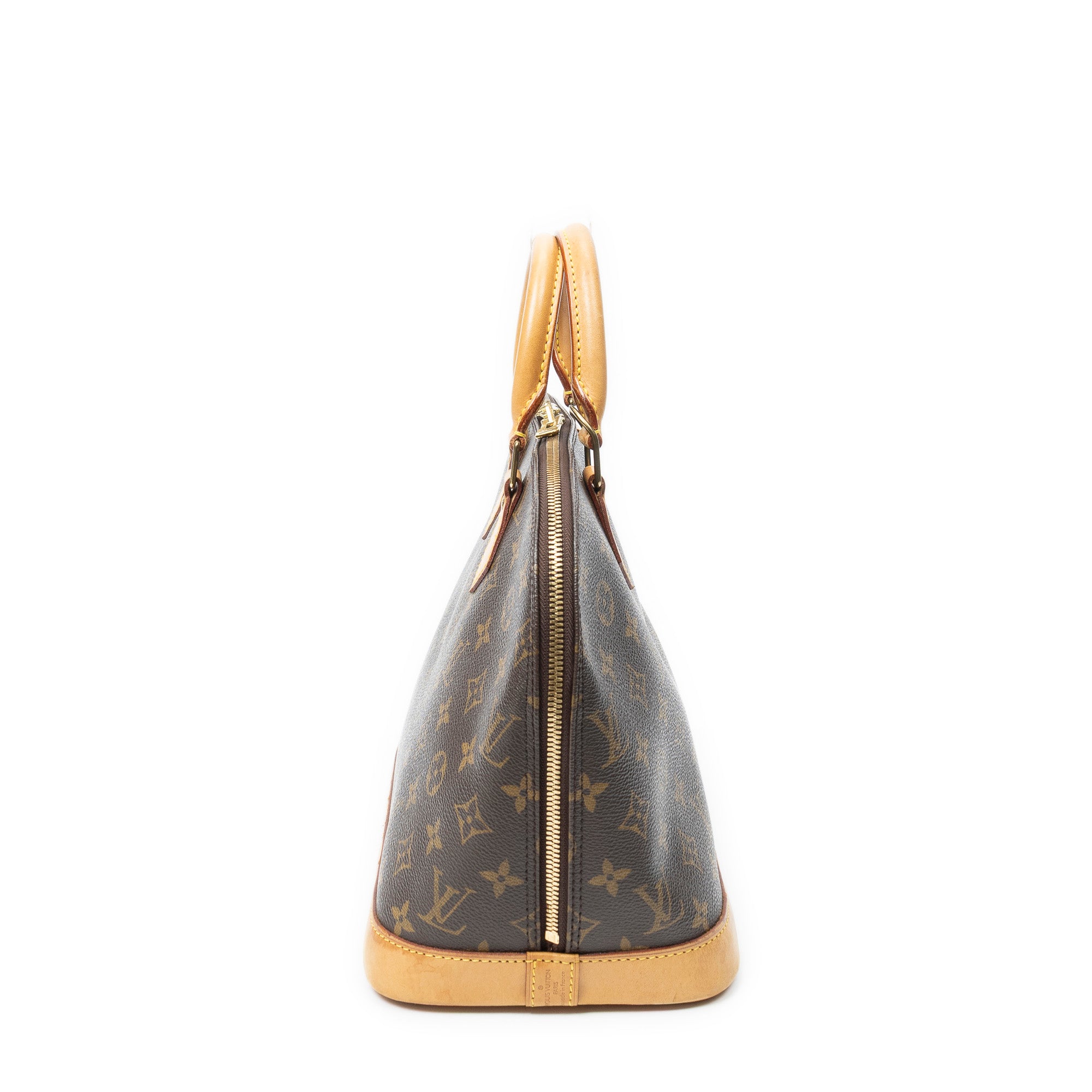 Handbag Alma PM Brown Monogram Canvas