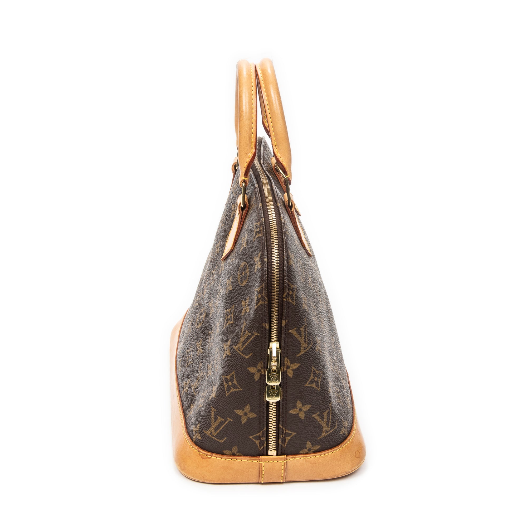 Handbag Alma PM Brown Monogram Canvas