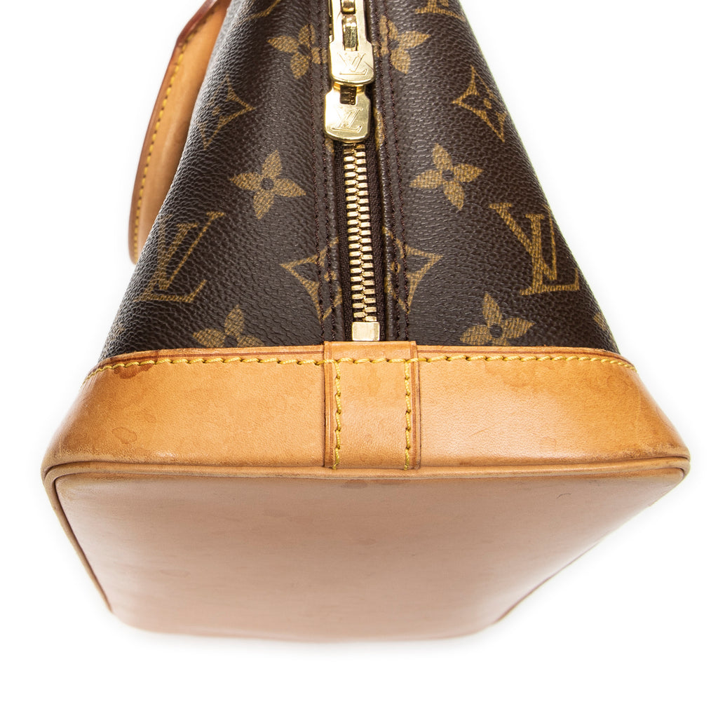 Handbag Alma PM Brown Monogram Canvas