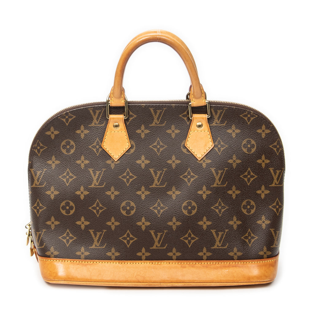 Handbag Alma PM Brown Monogram Canvas