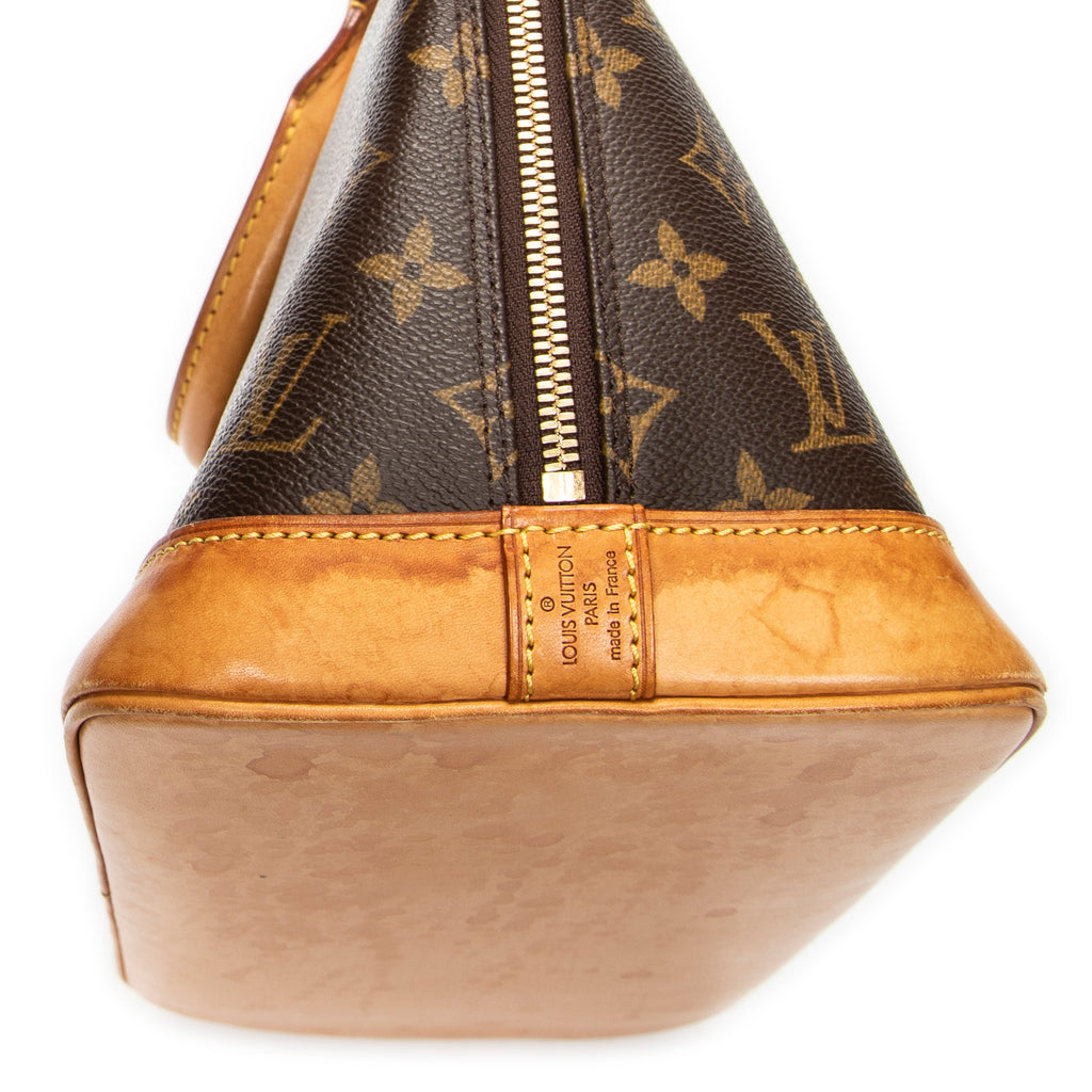 Handbag Alma PM Brown Monogram Canvas