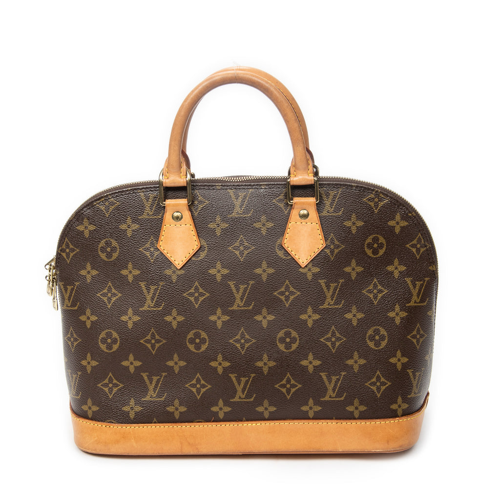 Handbag Alma PM Brown Monogram Canvas