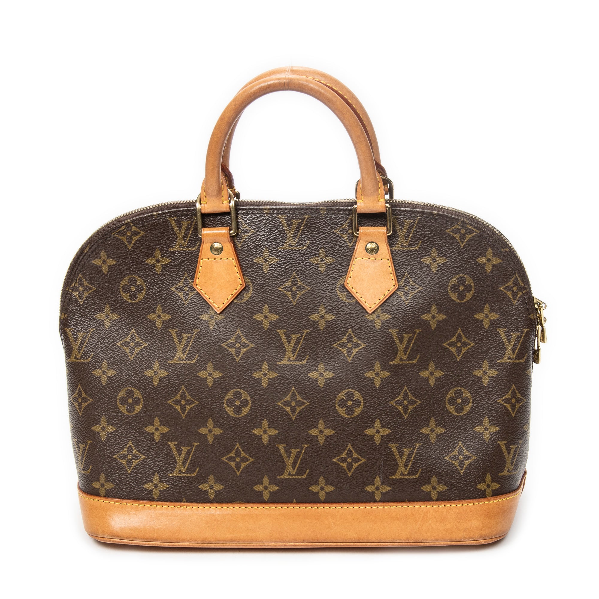 Handbag Alma PM Brown Monogram Canvas