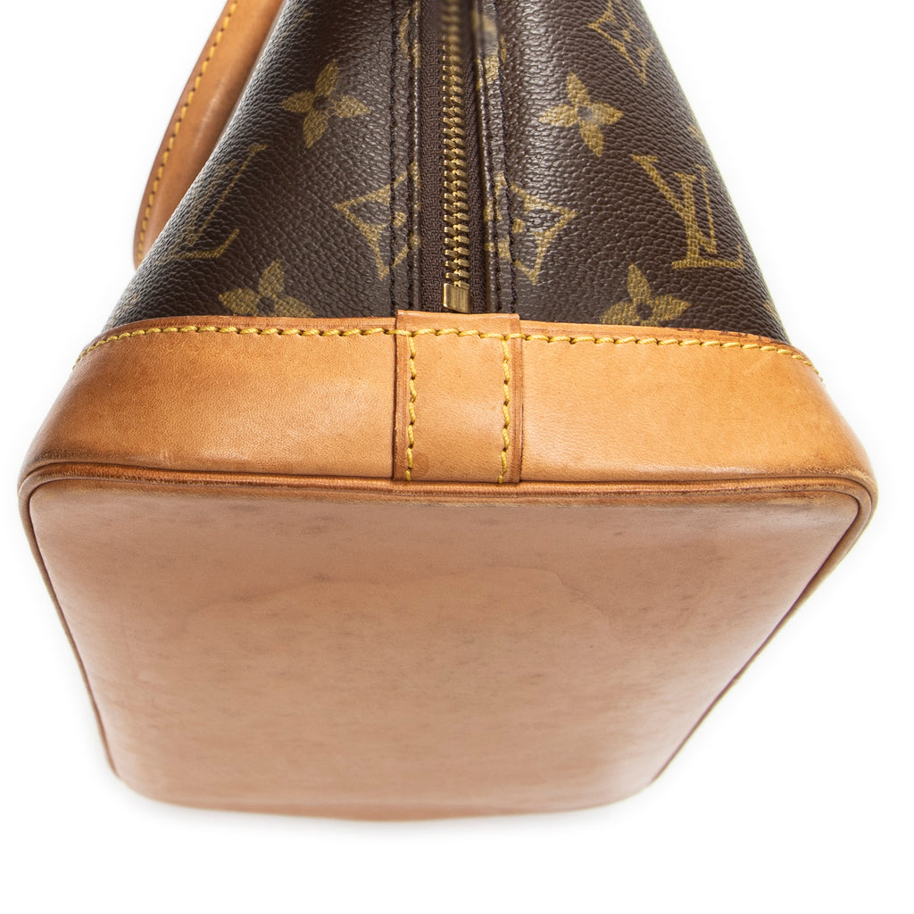 Handbag Alma PM Brown Monogram Canvas