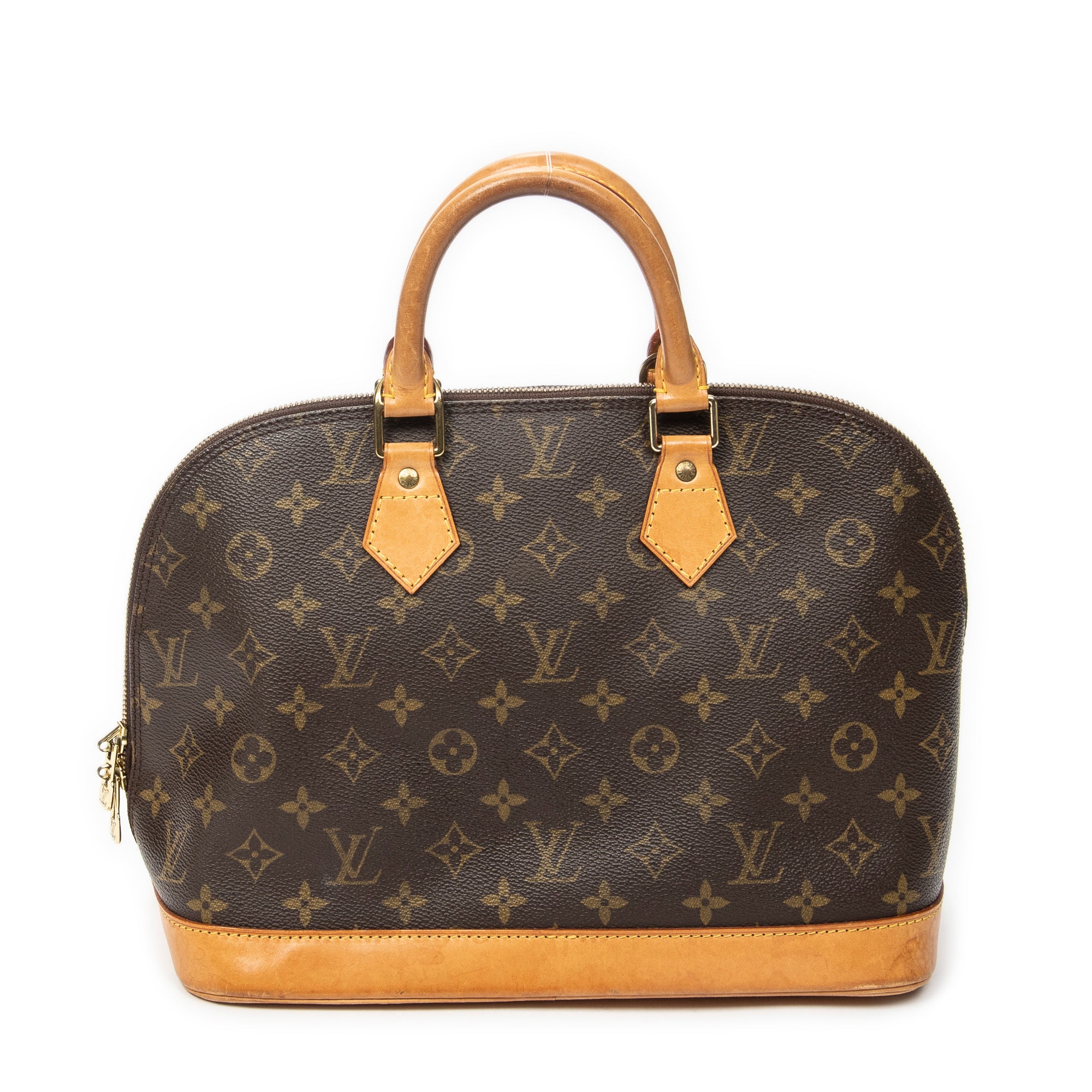 Handbag Alma PM Brown Monogram Canvas