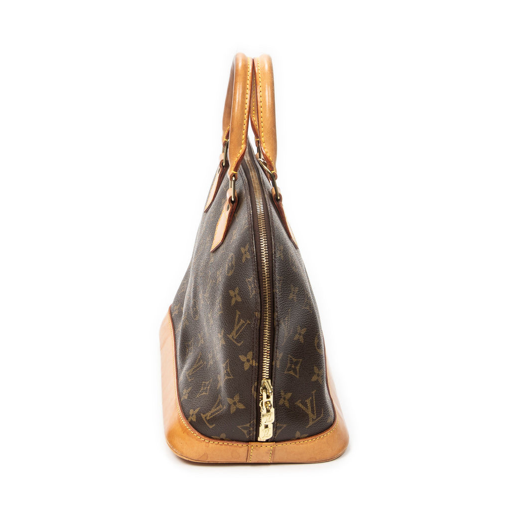 Handbag Alma PM Brown Monogram Canvas