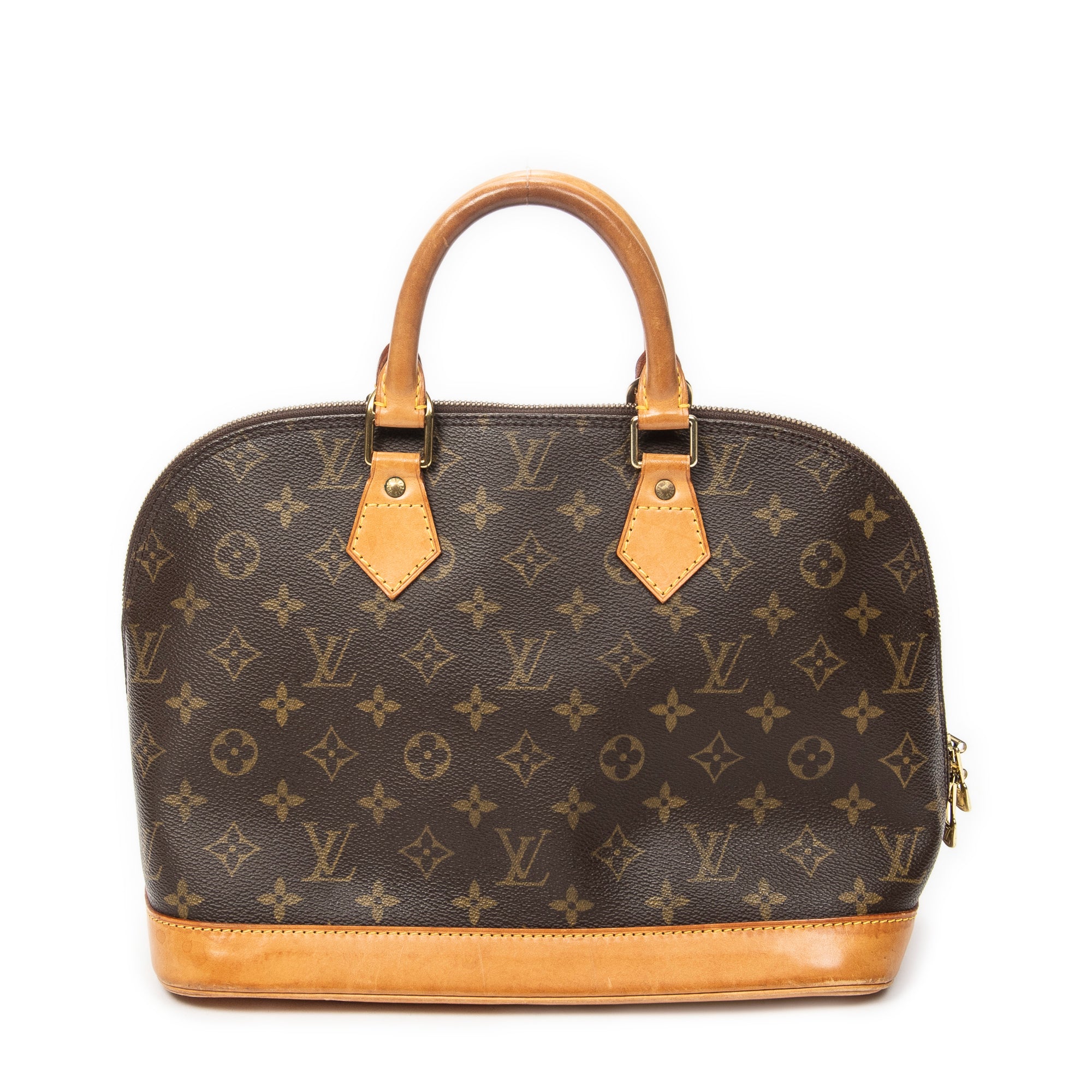 Handbag Alma PM Brown Monogram Canvas