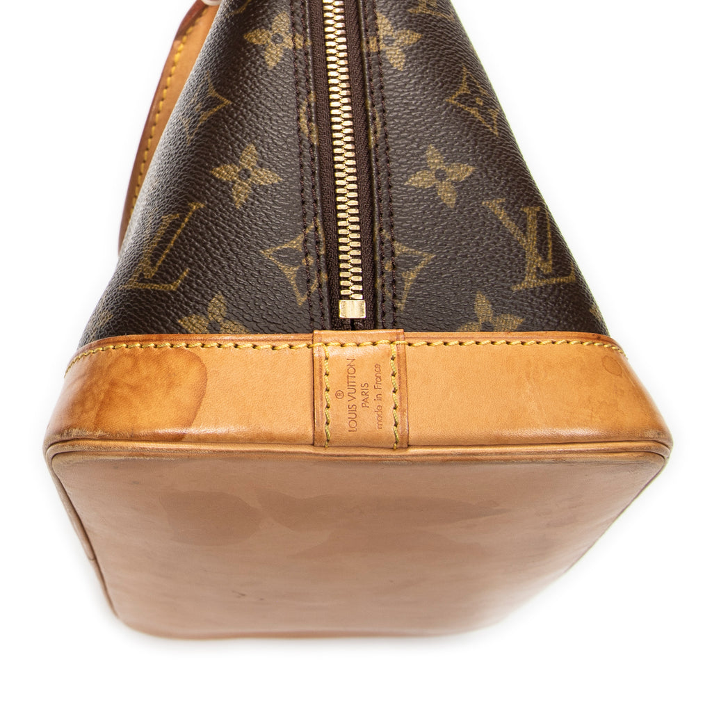 Handbag Alma PM Brown Monogram Canvas