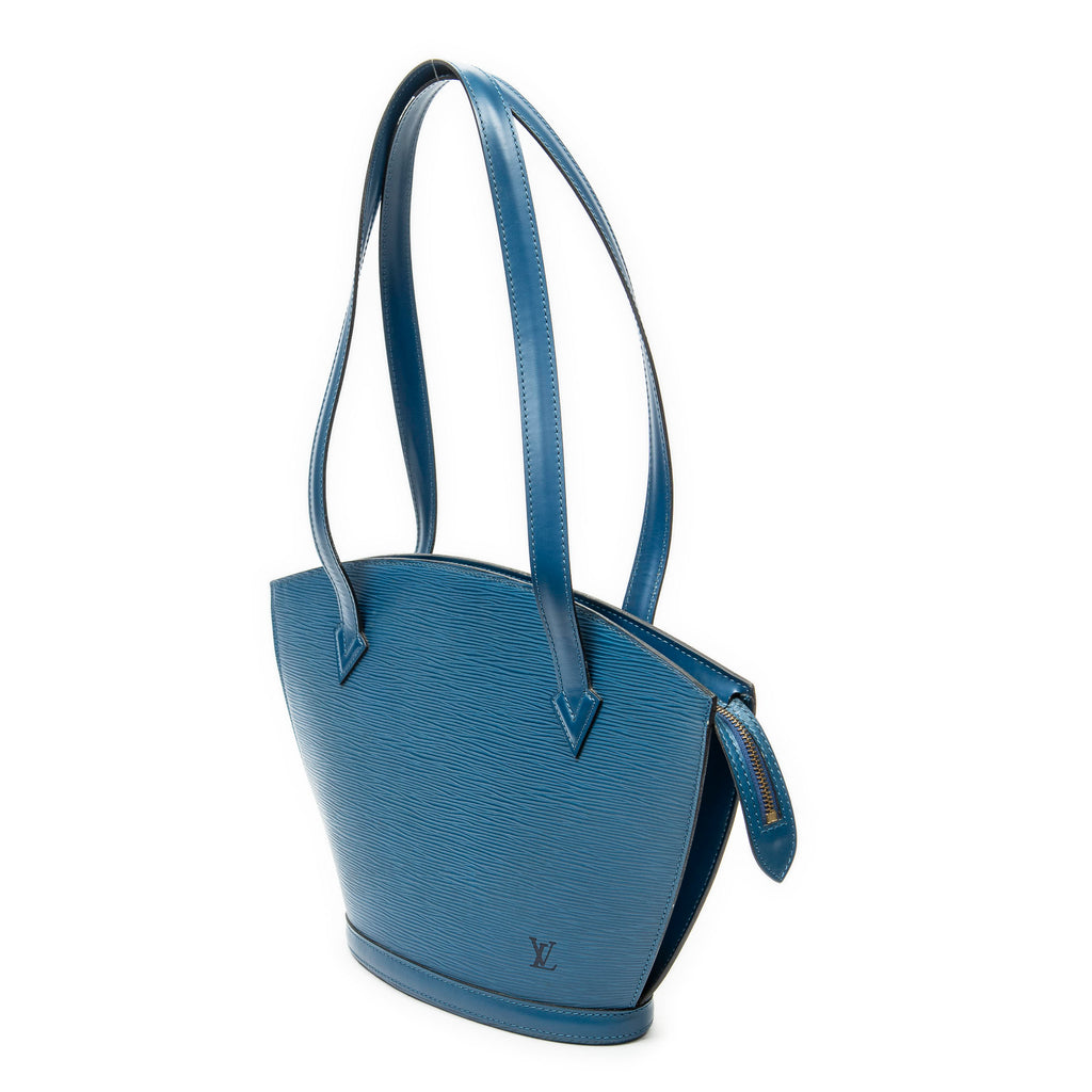 Shoulder Bag St-Jacques Long Straps PM Blue Epi