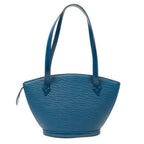 Shoulder Bag St-Jacques Long Straps PM Blue Epi