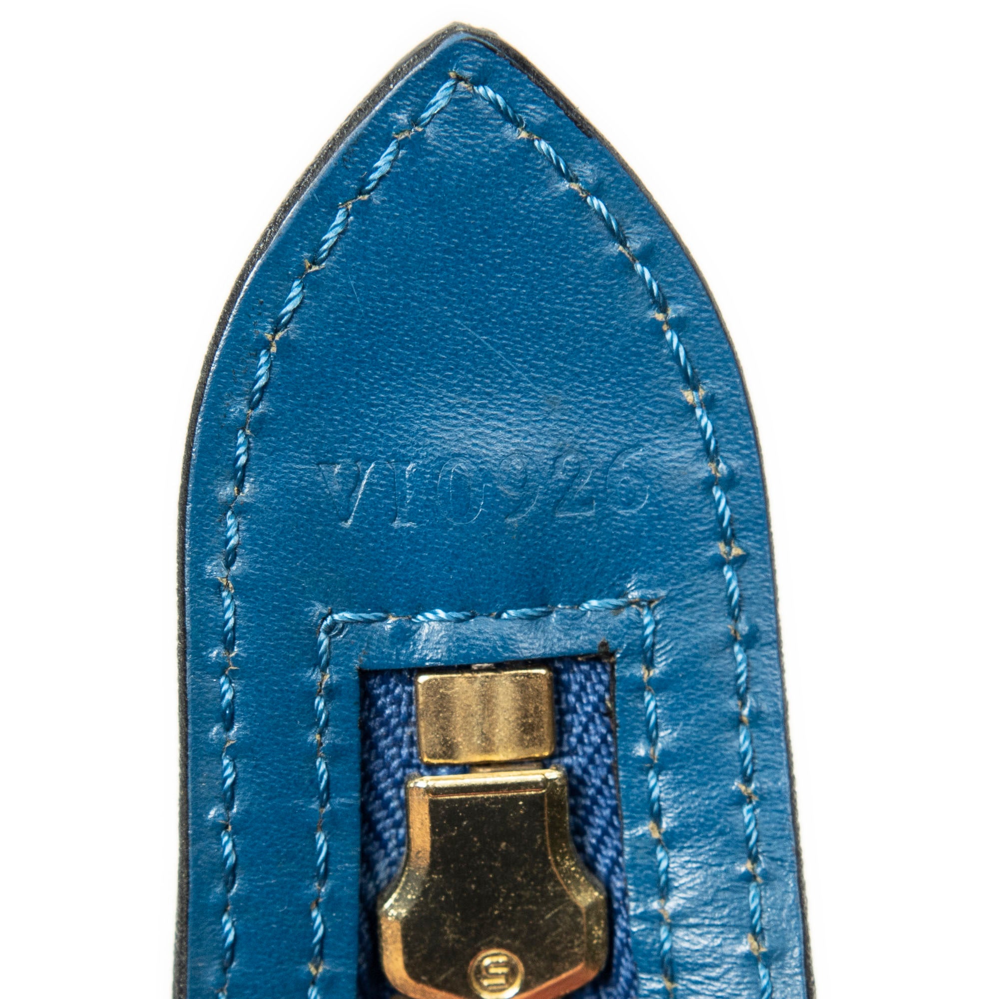 Shoulder Bag St-Jacques Long Straps PM Blue Epi