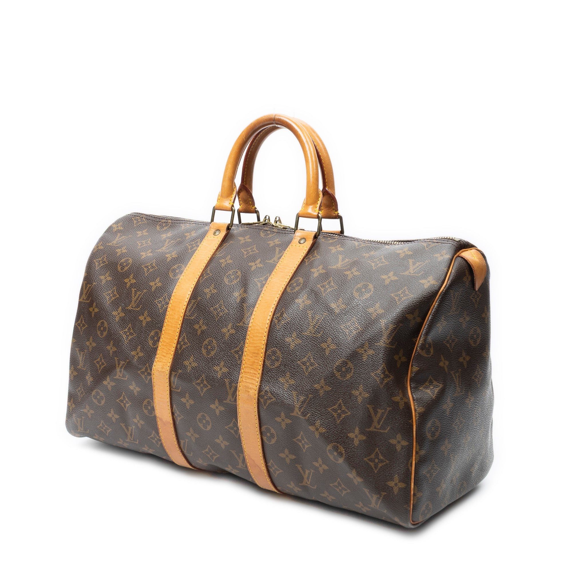 Travel Bag Keepall 45 Brown Monogram Canvas