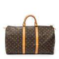 Travel Bag Keepall 50 Brown Monogram Canvas