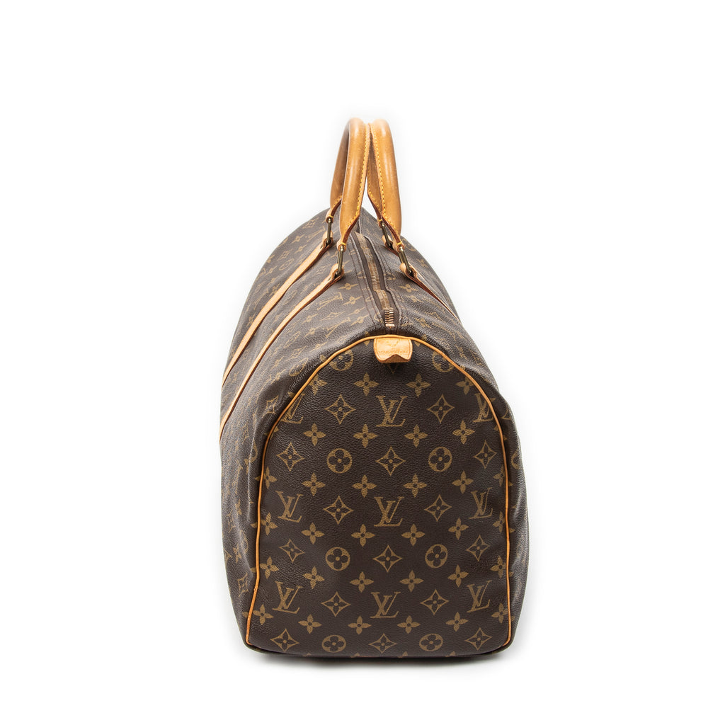Travel Bag Keepall 50 Brown Monogram Canvas