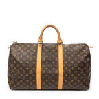 Travel Bag Keepall 50 Brown Monogram Canvas