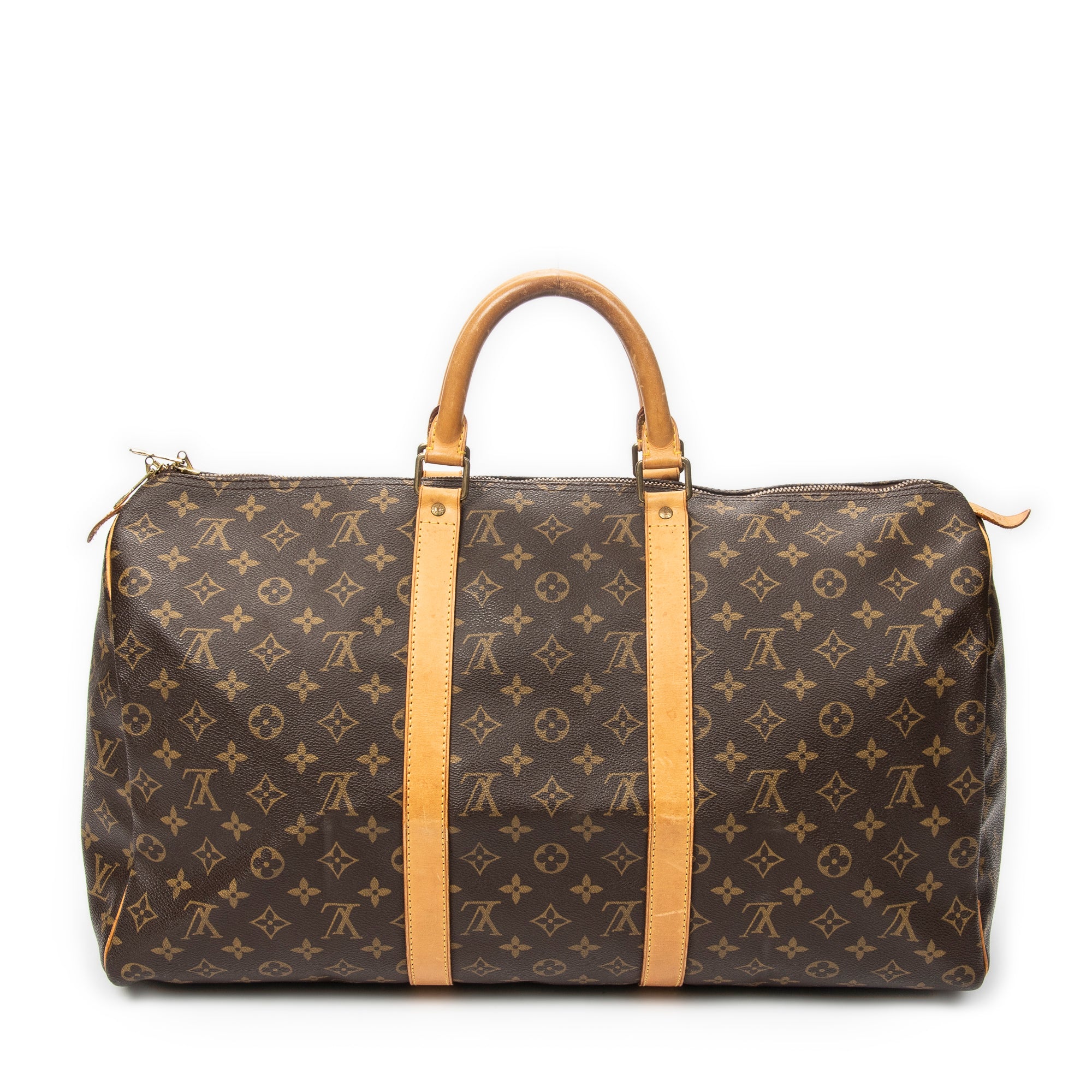 Travel Bag Keepall 50 Brown Monogram Canvas
