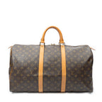 Travel Bag Keepall 50 Brown Monogram Canvas