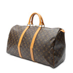 Travel Bag Keepall 50 Brown Monogram Canvas