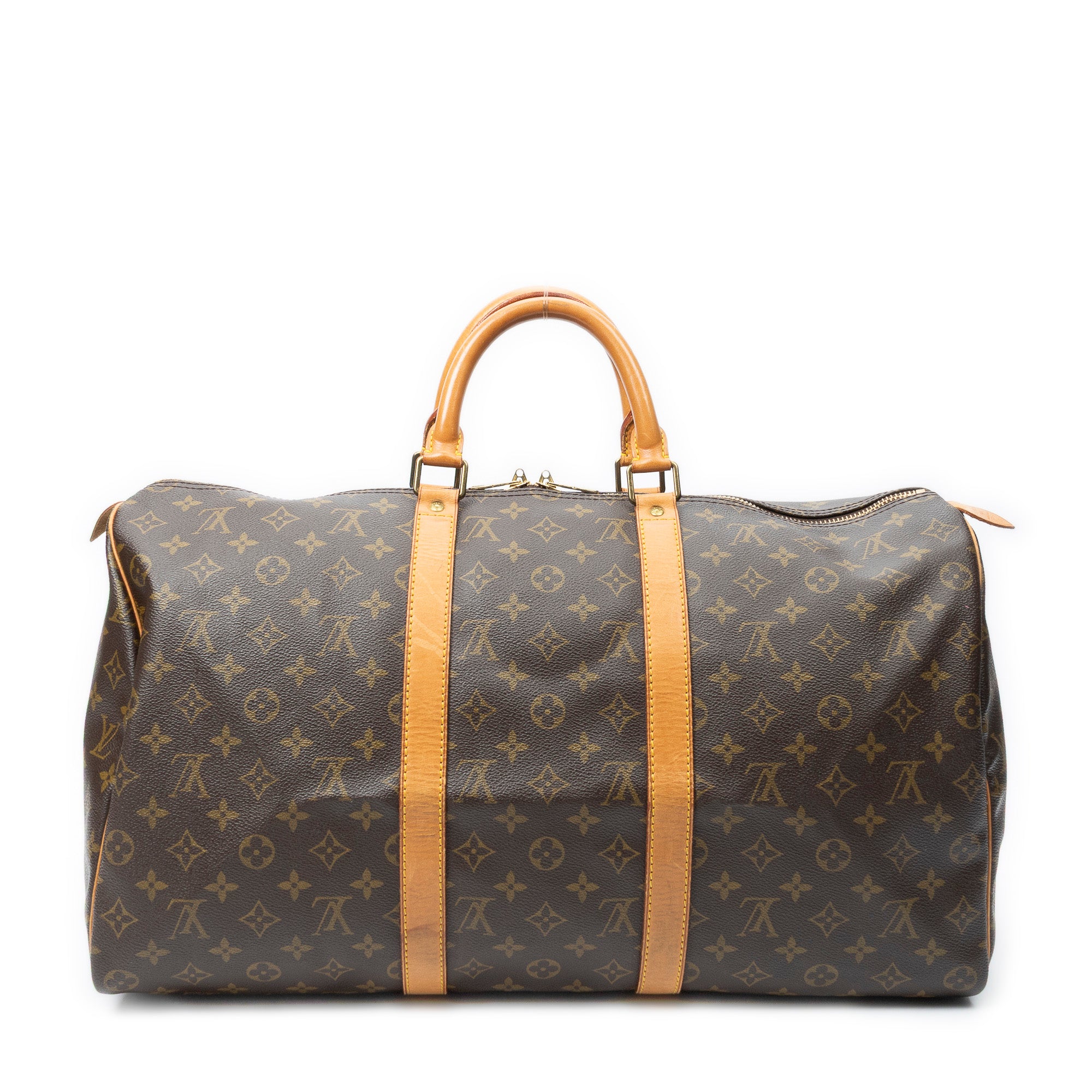 Travel Bag Keepall 50 Brown Monogram Canvas