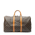 Travel Bag Keepall 50 Brown Monogram Canvas