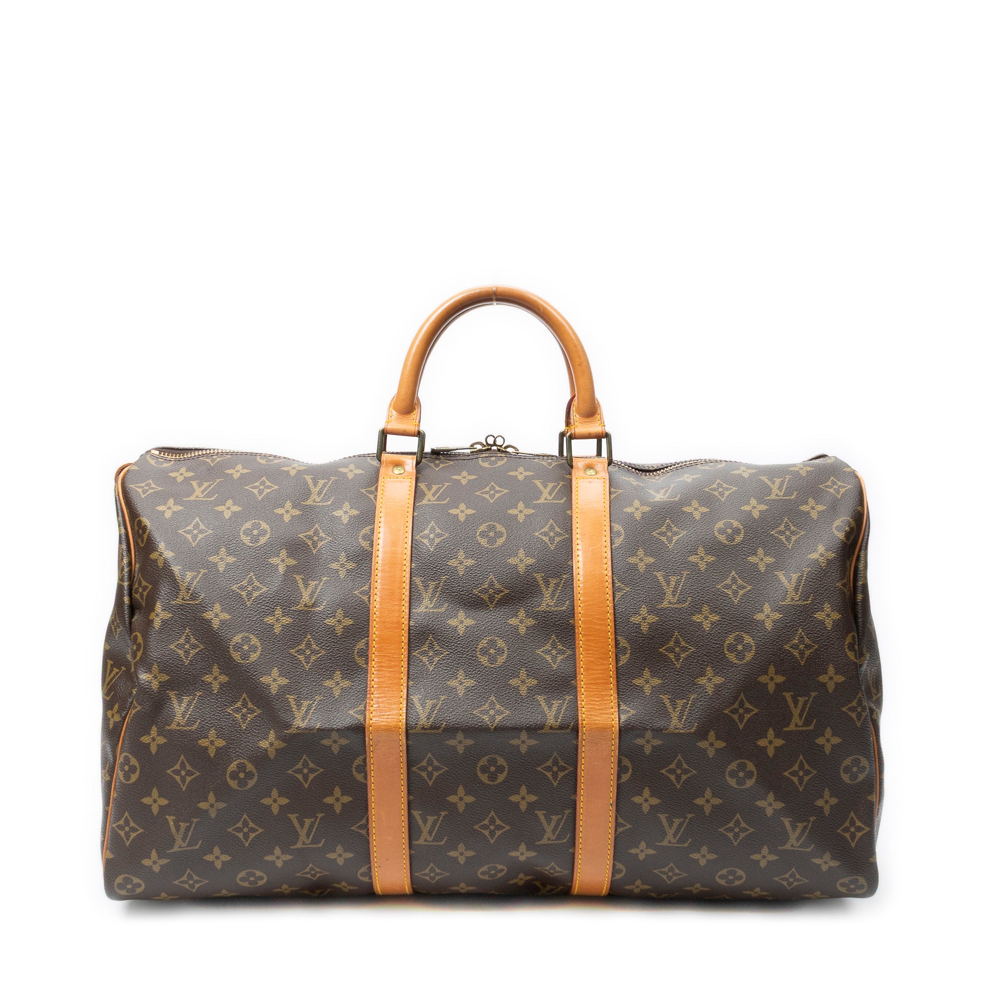 Travel Bag Keepall 50 Brown Monogram Canvas