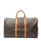Travel Bag Keepall 50 Brown Monogram Canvas