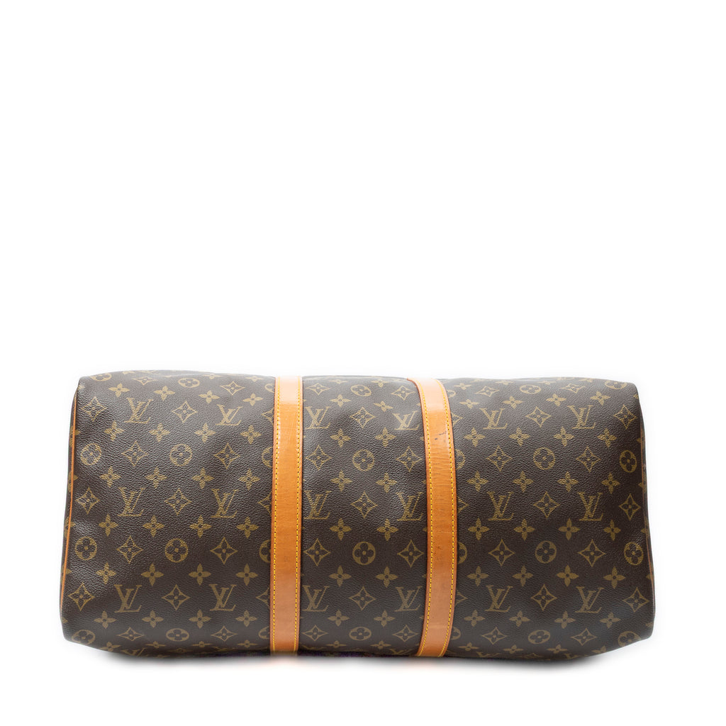 Travel Bag Keepall 50 Brown Monogram Canvas
