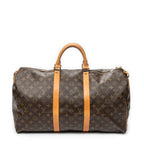 Travel Bag Keepall 50 Brown Monogram Canvas