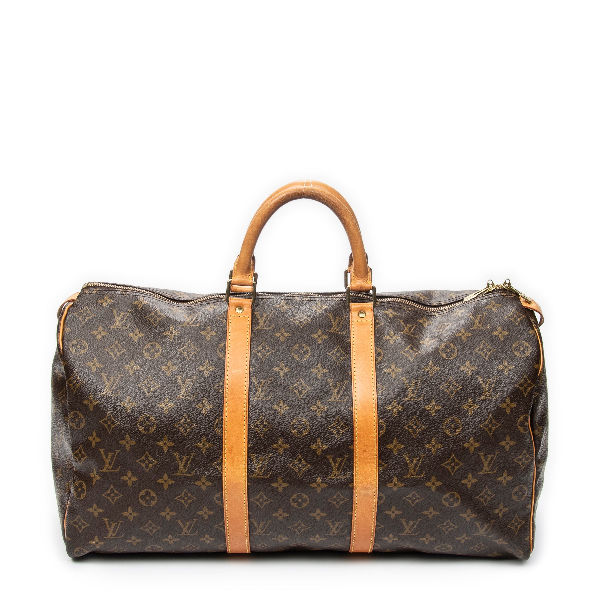 Travel Bag Keepall 50 Brown Monogram Canvas