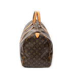 Travel Bag Keepall 50 Brown Monogram Canvas