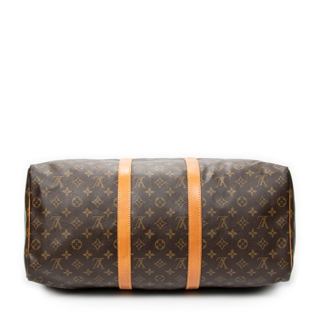Travel Bag Keepall 50 Brown Monogram Canvas