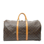 Travel Bag Keepall 55 Brown Monogram Canvas