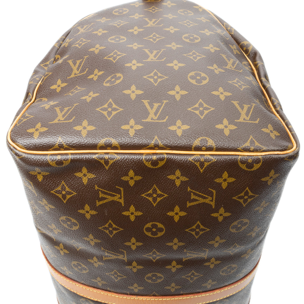 Travel Bag Keepall 55 Brown Monogram Canvas