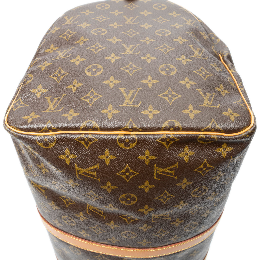 Travel Bag Keepall 55 Brown Monogram Canvas