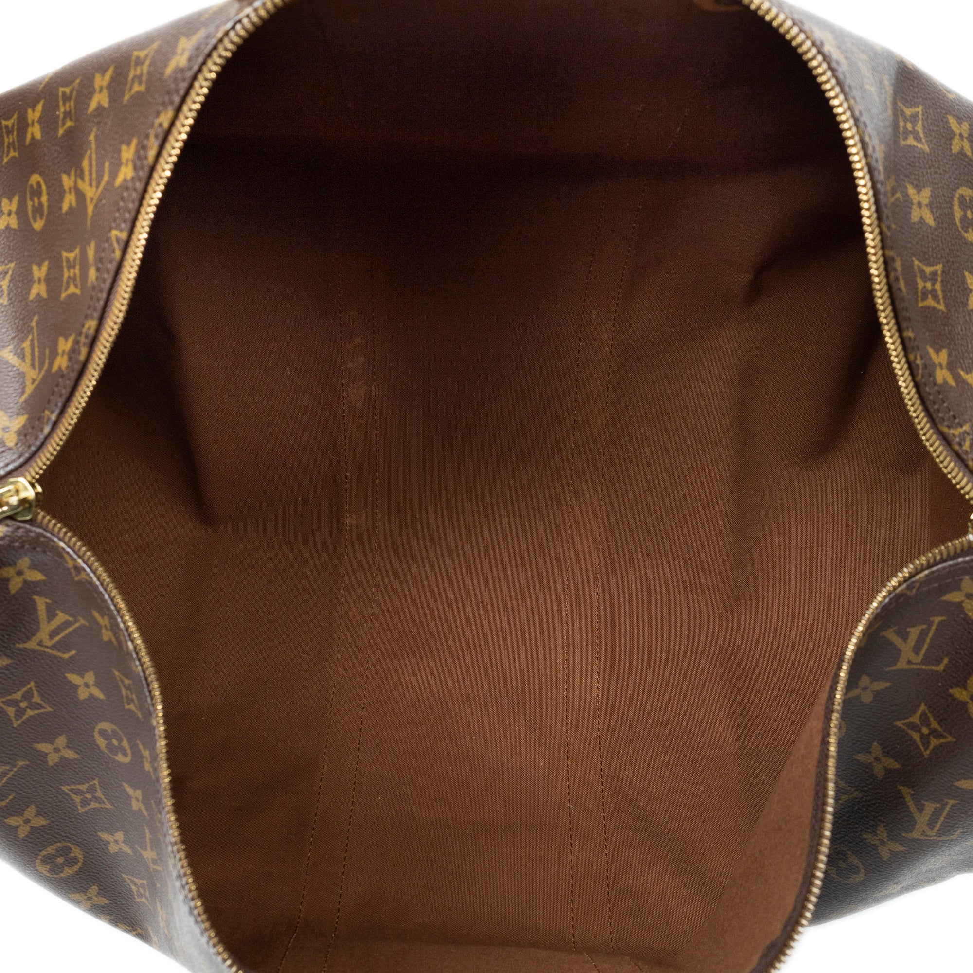 Travel Bag Keepall 55 Brown Monogram Canvas