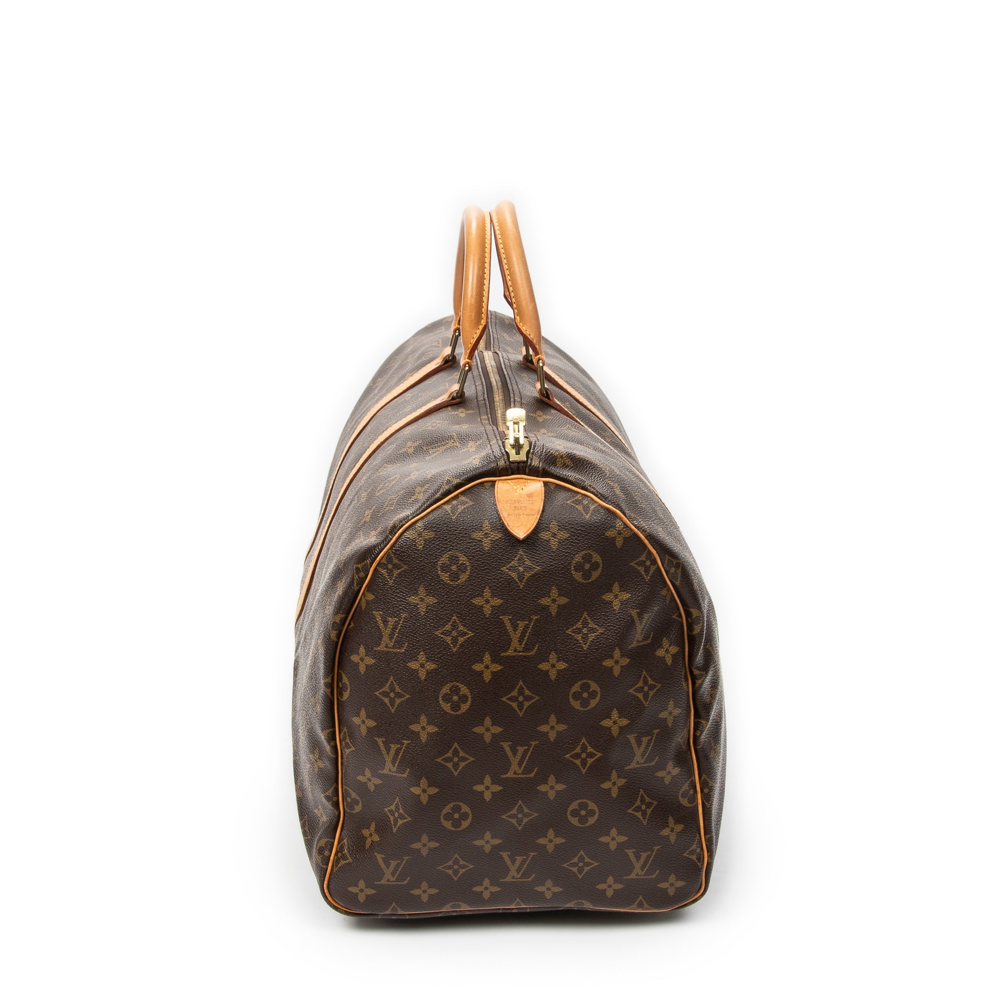 Travel Bag Keepall 55 Brown Monogram Canvas