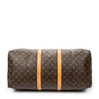 Travel Bag Keepall 55 Brown Monogram Canvas