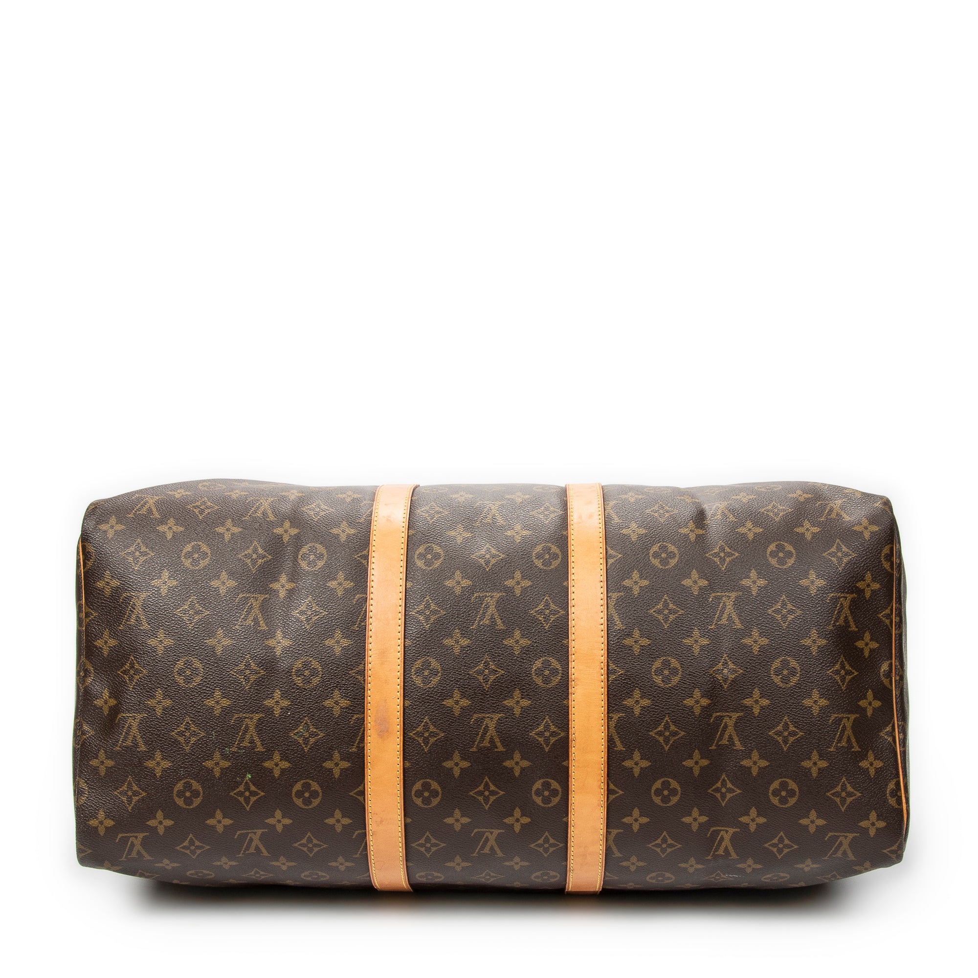 Travel Bag Keepall 55 Brown Monogram Canvas