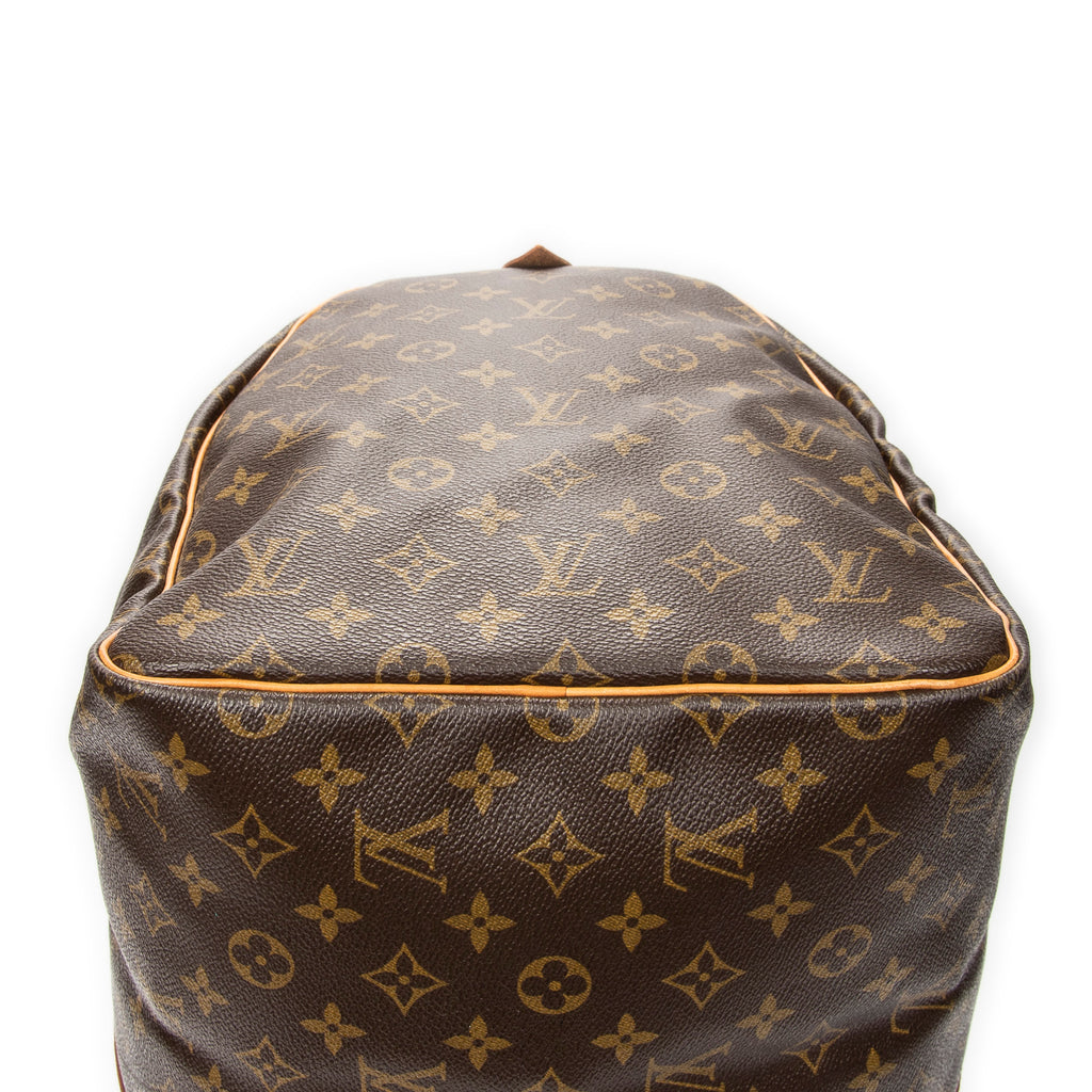 Travel Bag Keepall 55 Brown Monogram Canvas