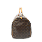 Travel Bag Keepall 55 Brown Monogram Canvas