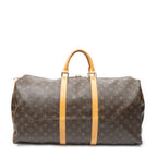 Travel Bag Keepall 55 Brown Monogram Canvas