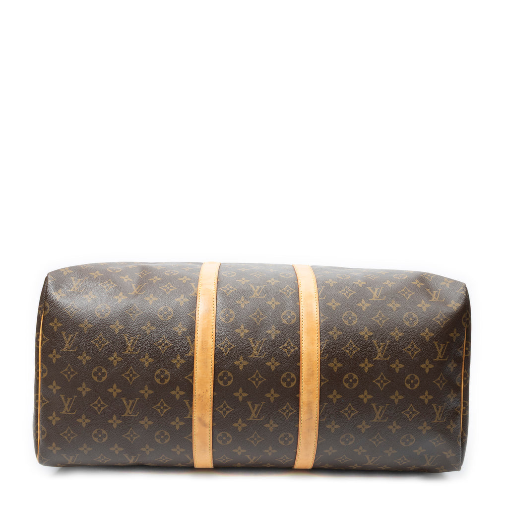 Travel Bag Keepall 55 Brown Monogram Canvas